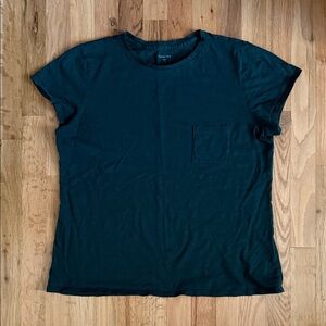 Garnet Hill Dark Teal Short Sleeve Tee